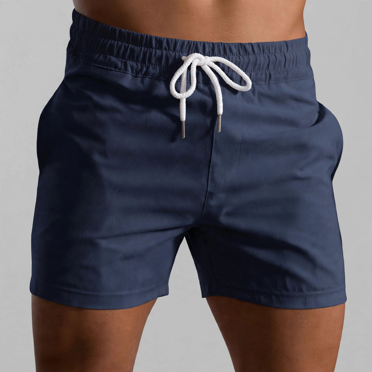 Men’s Bronze Twill Jogger Shorts – Quick Dry Skinny Fit