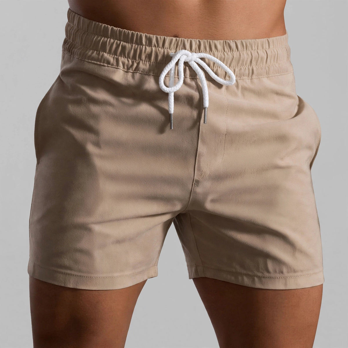 Men’s Twill Jogger Shorts – Bronze Quick Dry