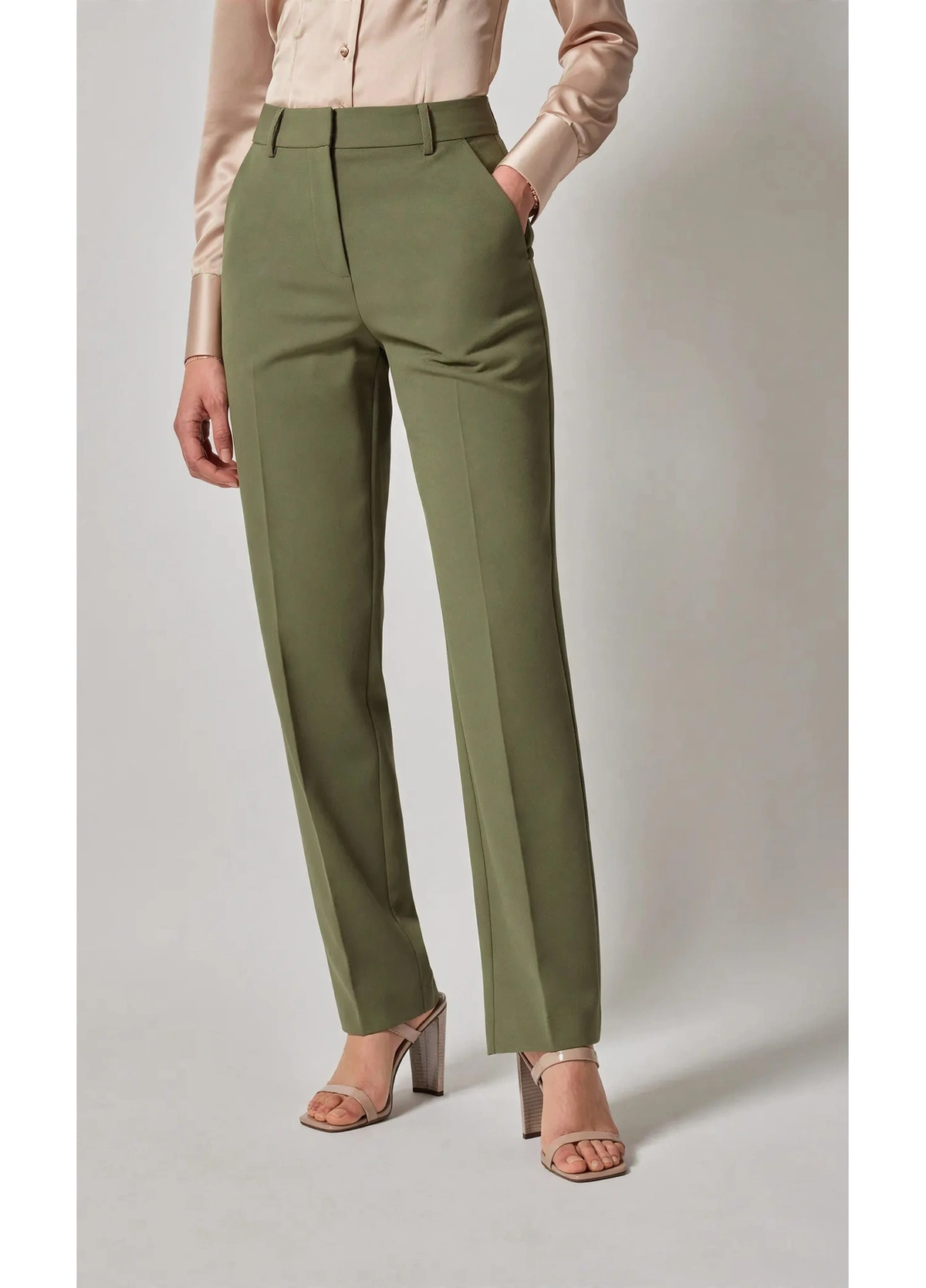 Men’s Cotton Cargo Trousers – Stylish Green Pants