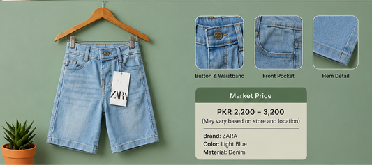 Denim Nicker – Kids’ Stretchable Denim Shorts